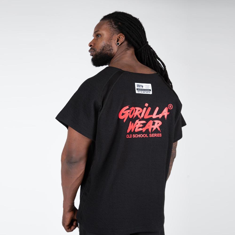 90541905-augustine-old-school-work-out-top-black-red